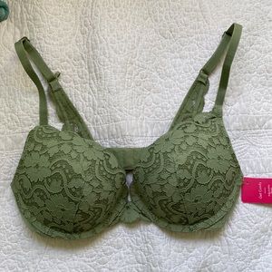 Target green lace bra